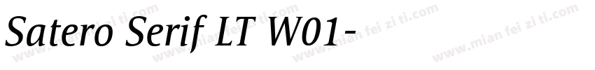 Satero Serif LT W01字体转换